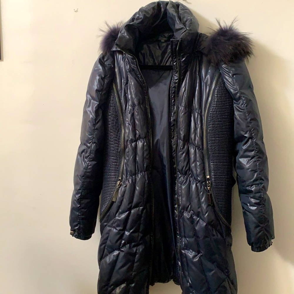 Beautiful Rizal Coat Navy Blue M